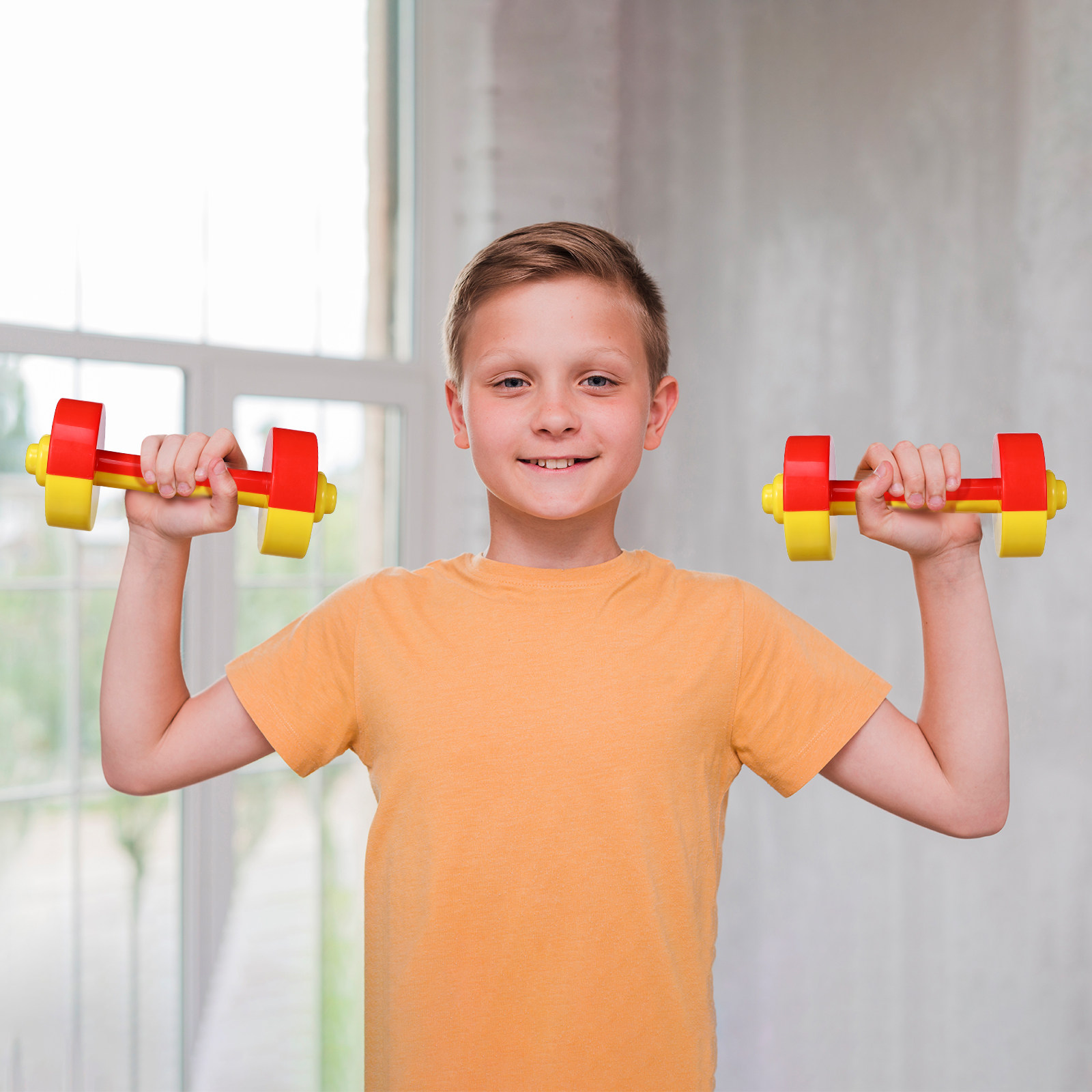 Home Gym Kids - 1 Par de Halteres de Plástico