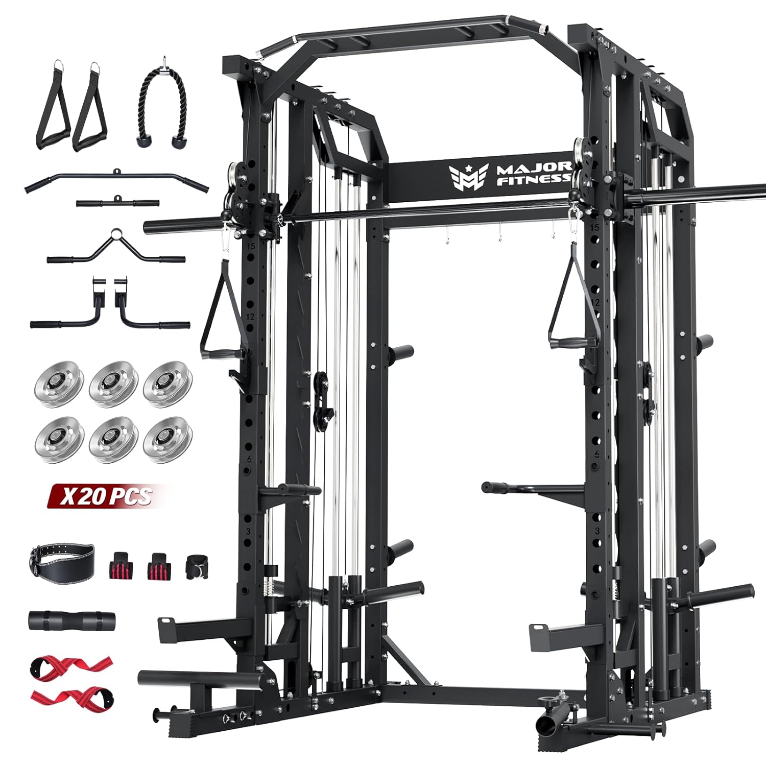 Pulley Home Gym - Máquina Smith para Academia Doméstica, Rack