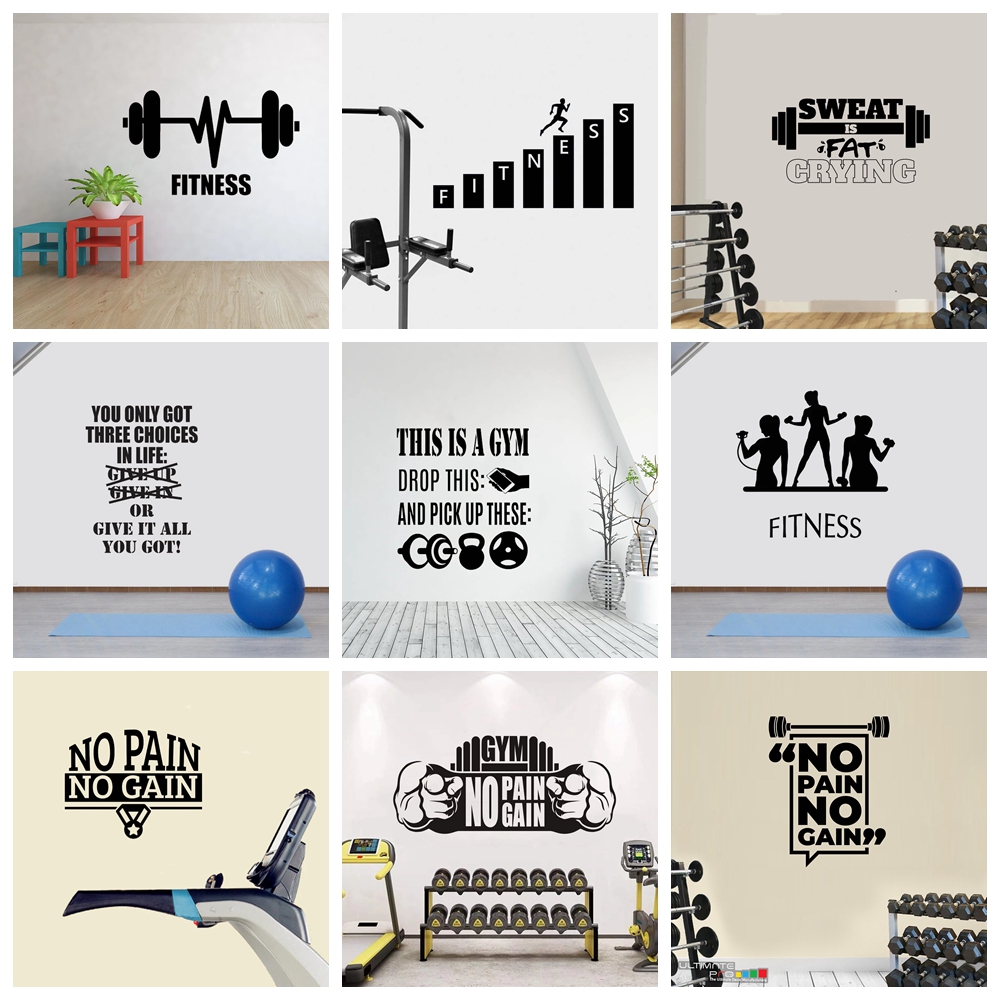 Home Gym Kids - GYM Culture Wall Sticker for Kids,