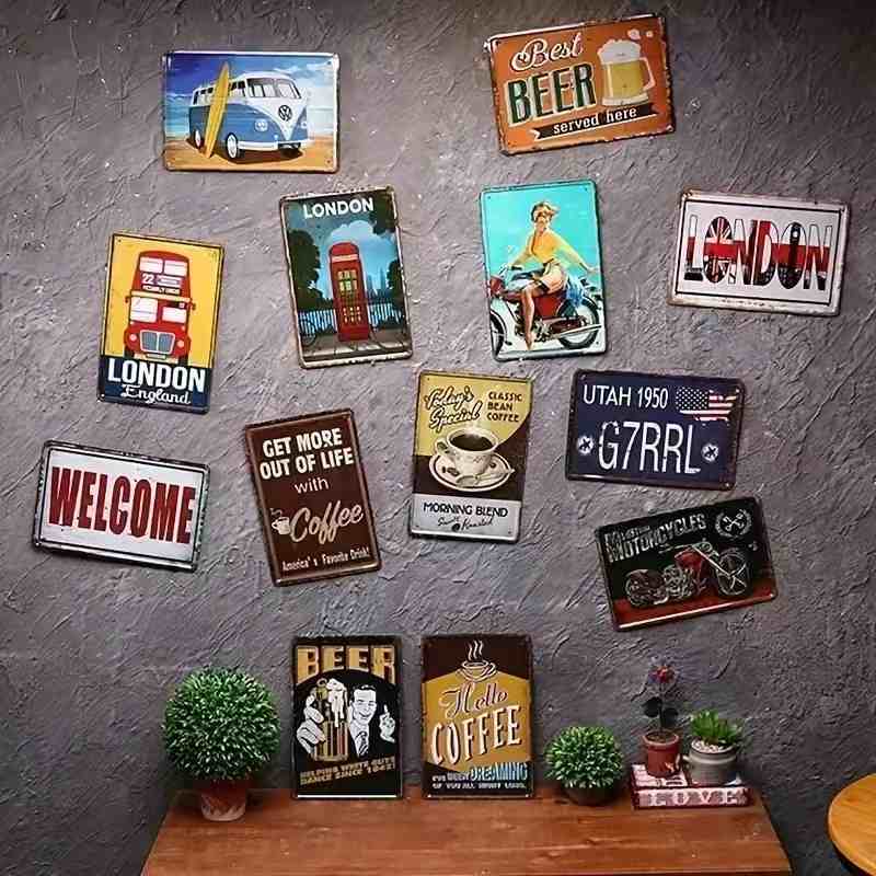 2027 1PC Placa de Metal Retrô  - Home Gym Yellow avaliação e preço