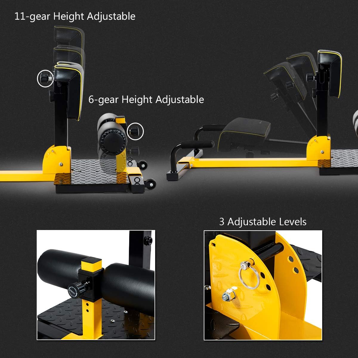Máquina de Agachamento Sissy 8 - Home Gym Yellow avaliação e preço