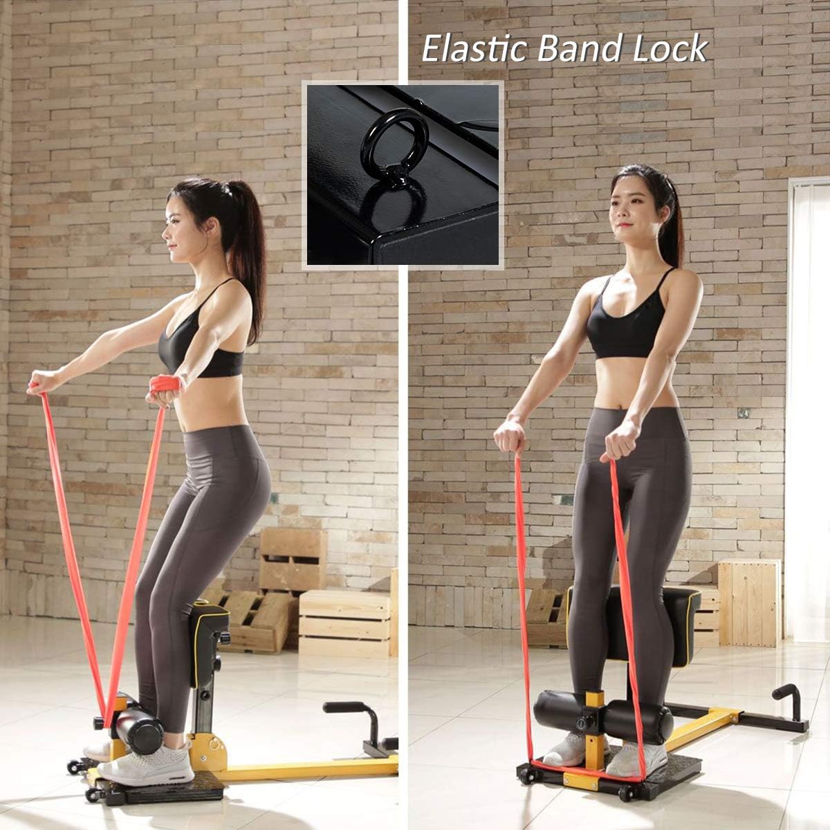 Máquina de Agachamento Sissy 8 - Home Gym Yellow avaliação e preço