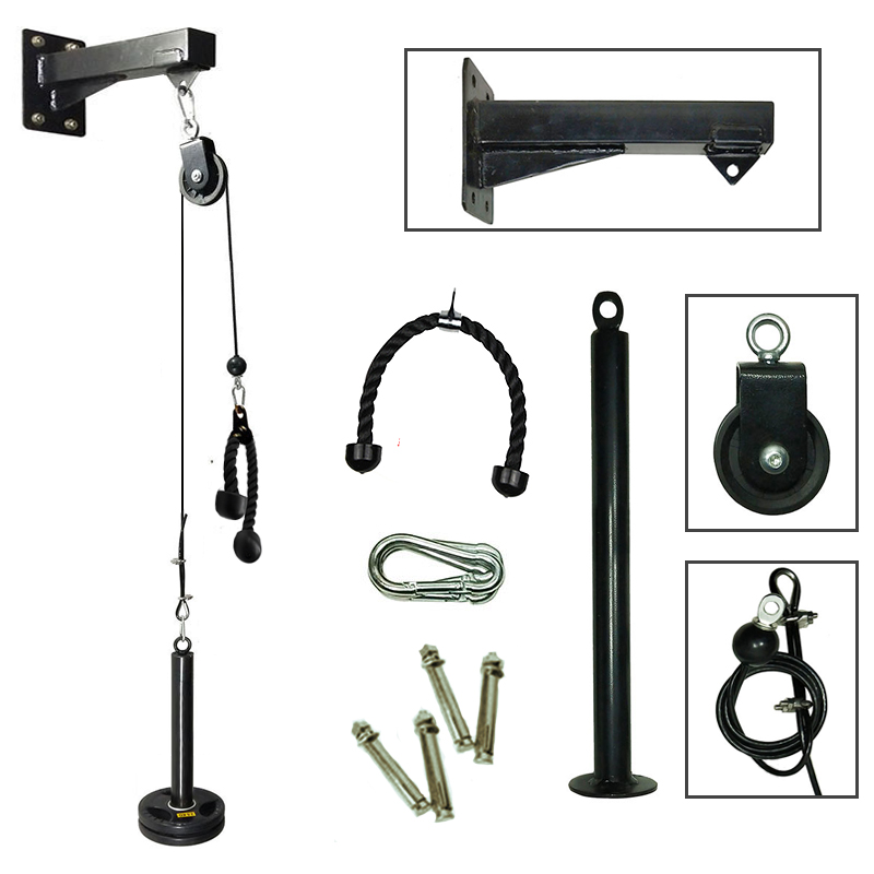 Wall Mounted Polia Cable Machi - Pulley Home Gym avaliação e preço