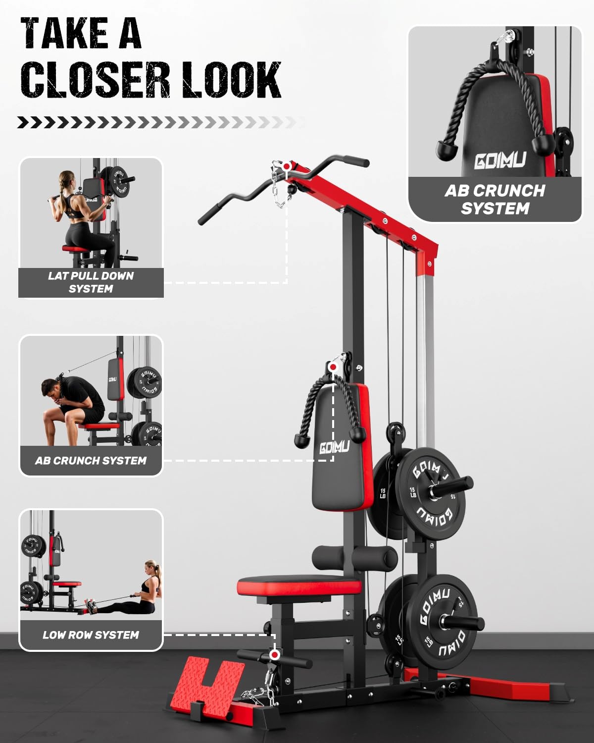 Máquina de Cabo para Puxada LA - Pulley Home Gym avaliação e preço