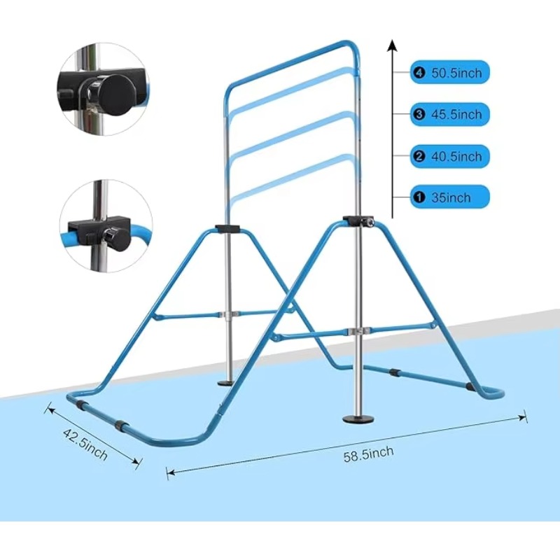 Barra de piso horizontal ajust - Home Gym Floor avaliação e preço