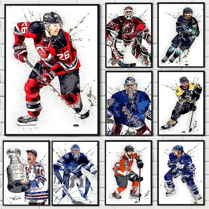 Abstract Ice Hockey Portrait S - Home Gym Kids avaliação e preço