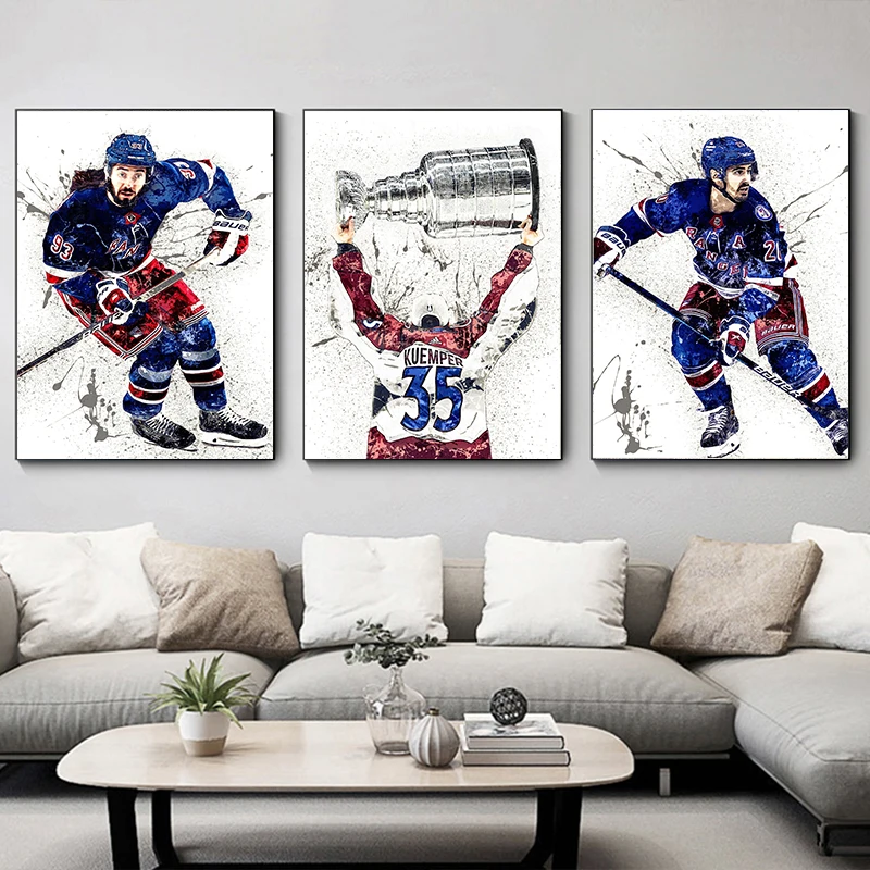 Abstract Ice Hockey Portrait S - Home Gym Kids avaliação e preço