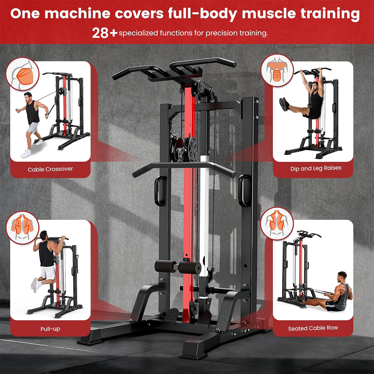 Máquina de Ginástica Pooboo pa - Pulley Home Gym avaliação e preço