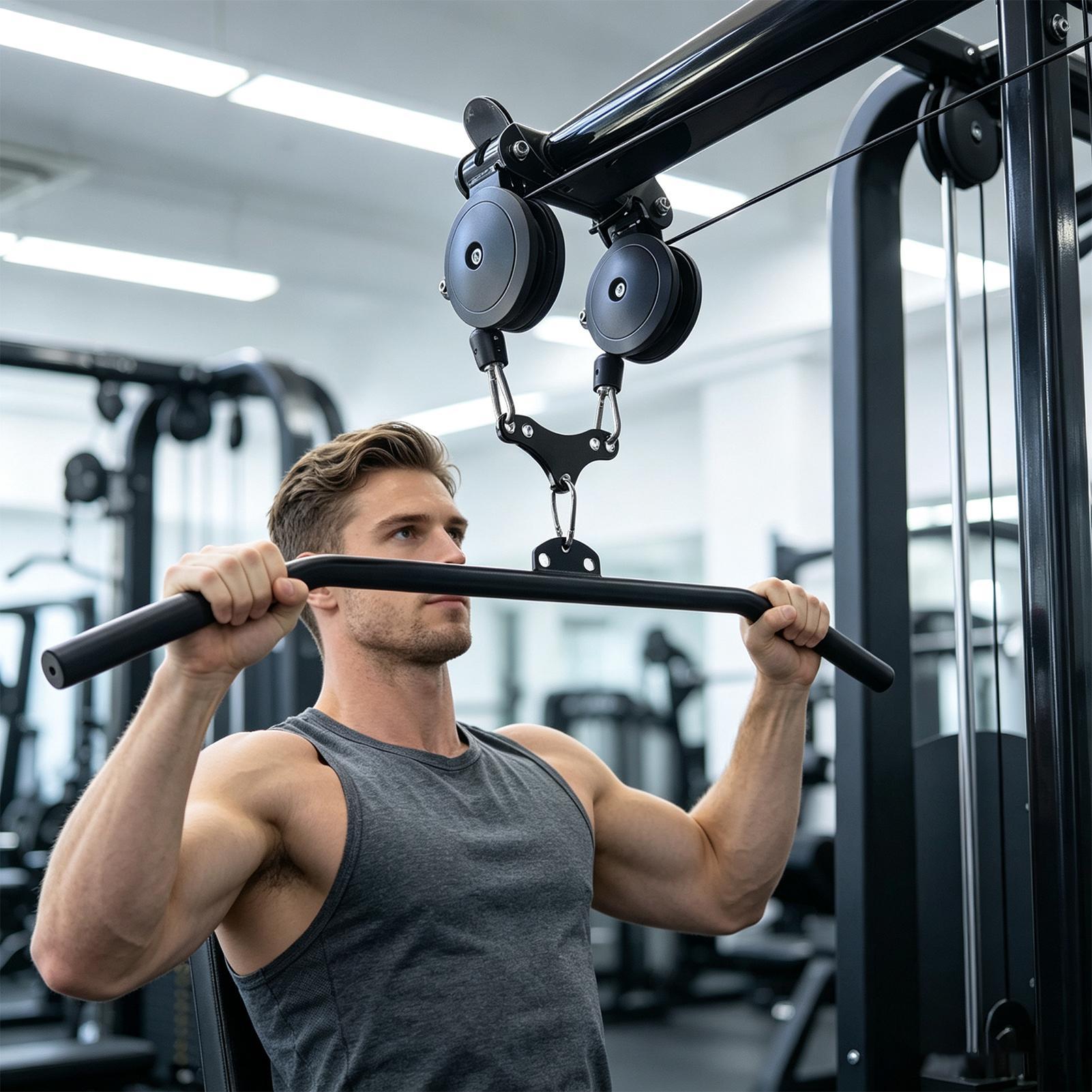 Adaptador de barra de puxada a - Pulley Home Gym avaliação e preço