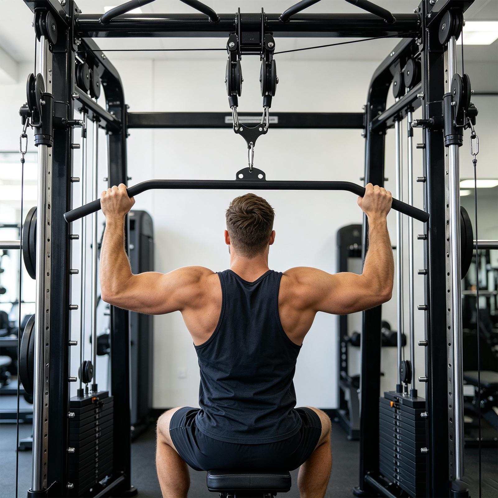 Adaptador de barra de puxada a - Pulley Home Gym avaliação e preço