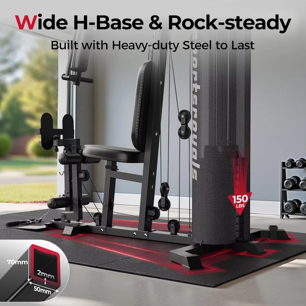 Estação de Treino Multifuncion - Home Gym Cable Machine With Weight Stack avaliação e preço