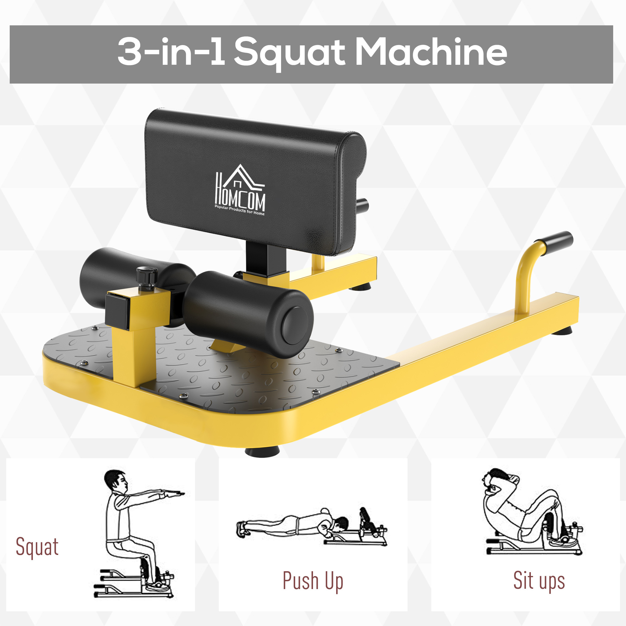 Máquina de Agachamento Profund - Home Gym Yellow avaliação e preço