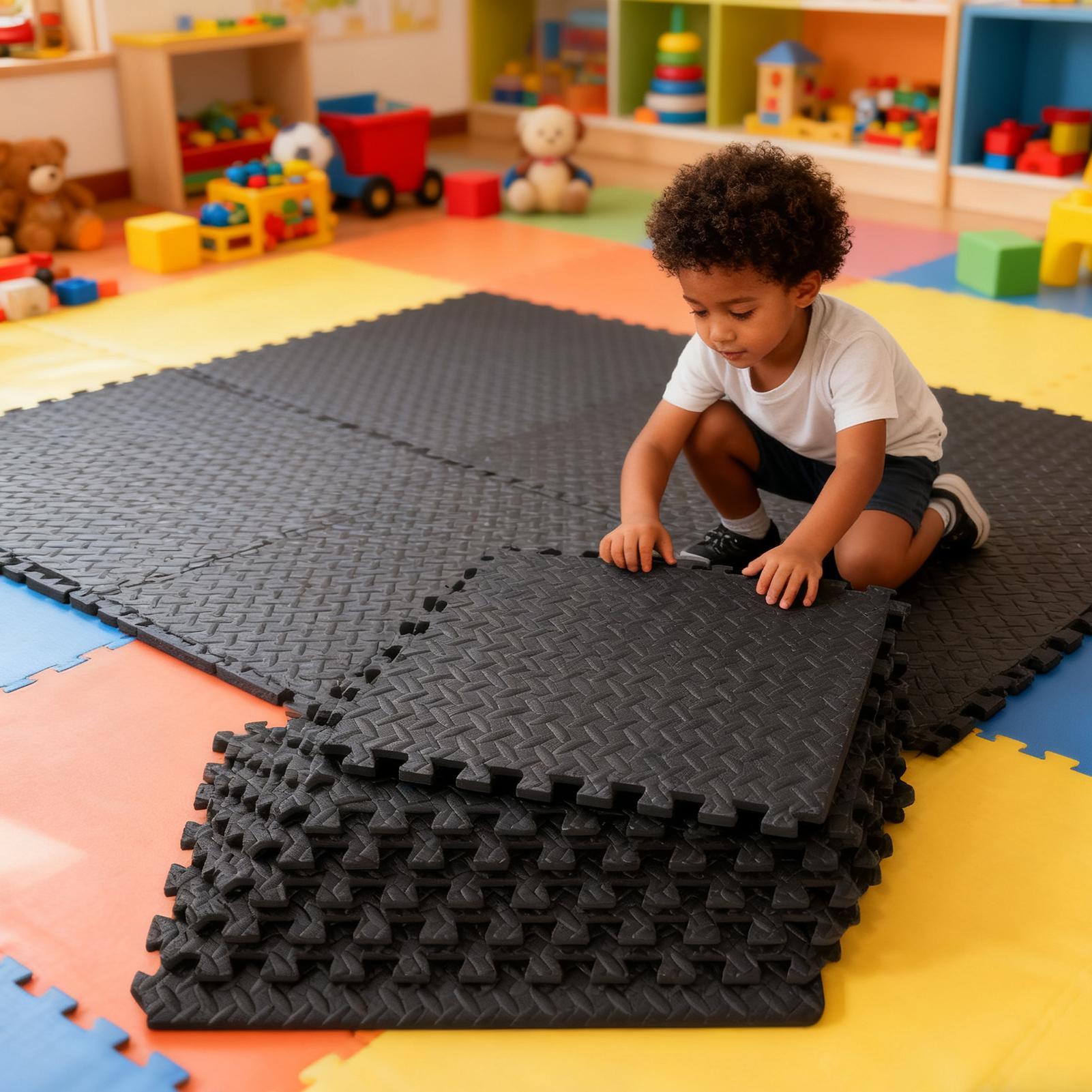 Telhas de ginástica 12 peças,  - Home Gym For Toddlers avaliação e preço