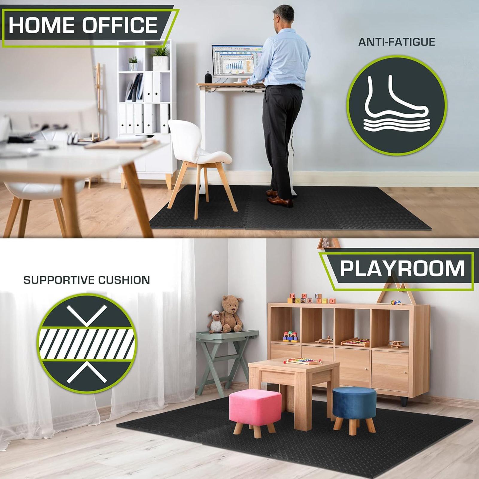 Tapetes intertravados, 12 peça - Home Gym For Toddlers avaliação e preço