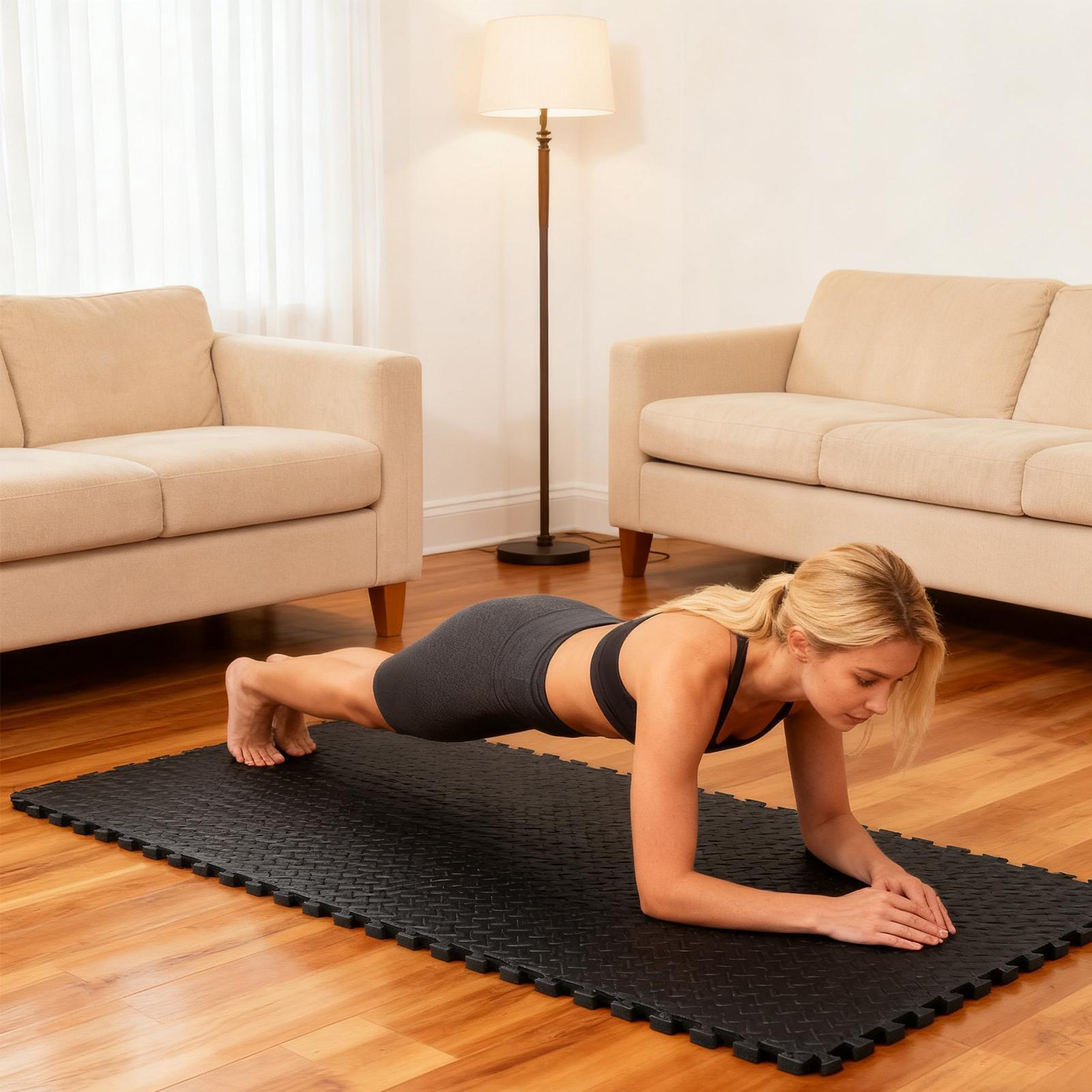 Tapetes intertravados, acolcho - Home Gym For Toddlers avaliação e preço