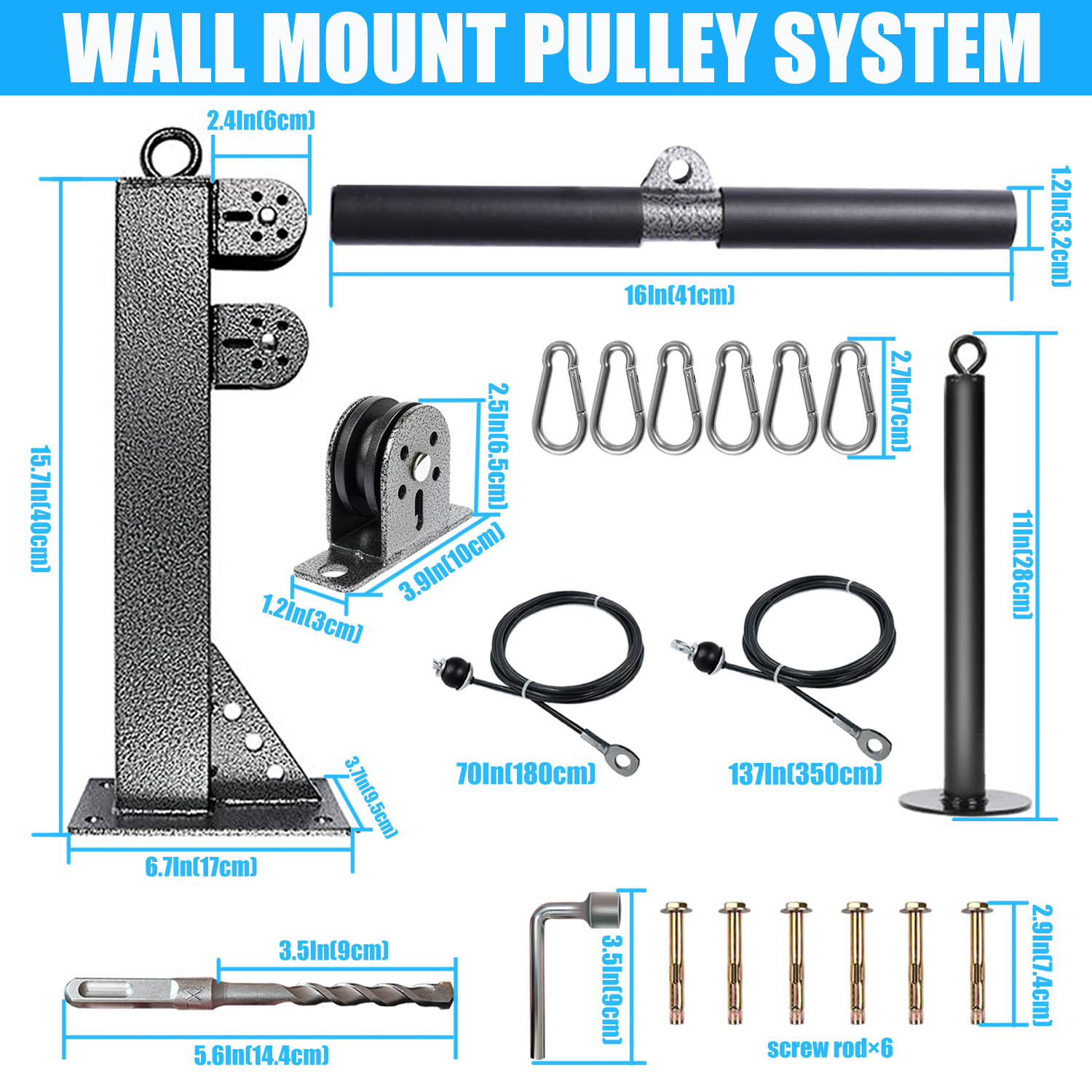 Sistema de polia montado na pa - Pulley Home Gym avaliação e preço