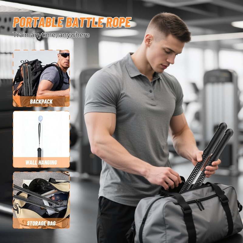 Corda de Combate Sem Fio, Conj - Home Gym Luxury avaliação e preço