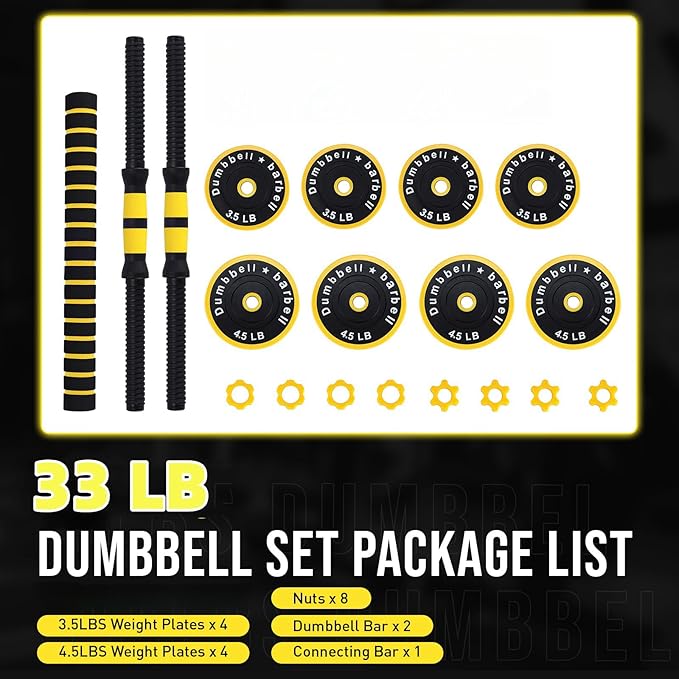 Conjunto de Pesos Ajustáveis p - Home Gym Yellow avaliação e preço